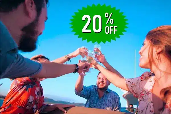 Save 20% when booking your second cruise during your stay.