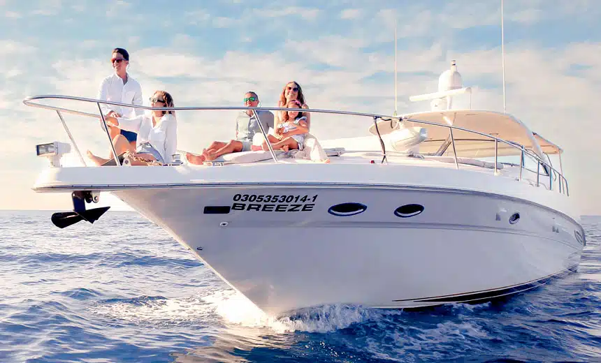 Pro, Breeze, Odyssey & Naia - Sea Ray 46' yachts, maximum of 20 guests
